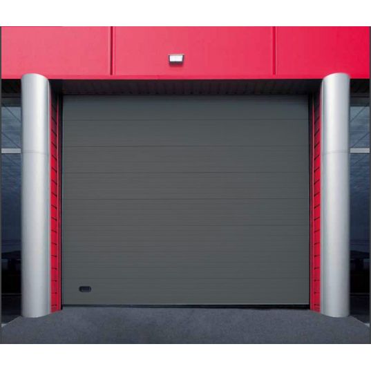 Porte Sectionnelle Industrielle L 4,5m x H 5,5m Manuelle Couleur Gris Ral 7016 Gamme Pro V42