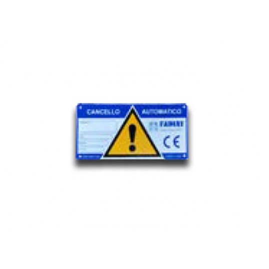 Plaque De Signalisation FADINI