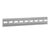 Rail DIN omega en acier 35 x 7,5 mm Longueur 0,2 m Trous oblongs 15 x 6,1 mm