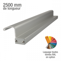 Renfort poignée 2500 mm en aluminium anodisé