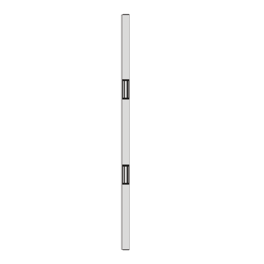 Tube EM vertical 2,2 m 2 x 1200 lbs 12/24V DC - NF S 61-937