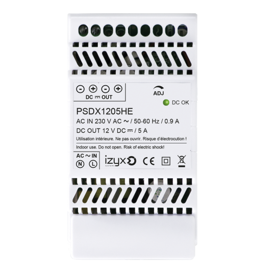 Alimentation rail DIN 3M 230V AC / 12V DC (12-14V) / 5A