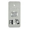 Bouton poussoir acier inox diam. 19 mm Contact NO (V)