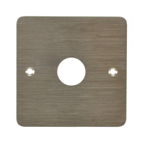 Plaque acier inoxydable 80 x 80 mm perçage diam. 19 mm