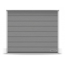 Porte Sectionnelle Hormann Renomatic Motorisée L2375 H1900 Woodgrain RAL 9007 Aluminium Gris