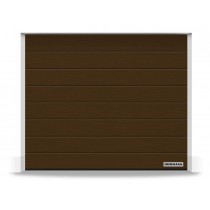 Porte Sectionnelle Hormann Renomatic Motorisée L2500 H1900 Woodgrain RAL 8028 Brun Terre