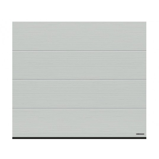 Porte Sectionnelle Hormann Renomatic Motorisée L2500 H2000 Woodgrain RAL 7035 Gris Lumière