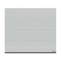 Porte Sectionnelle Hormann Renomatic Motorisée L2750 H2125 Woodgrain RAL 7035 Gris Lumière