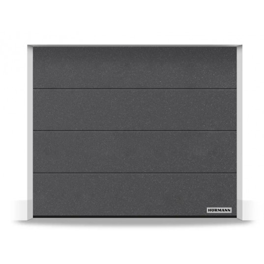 Porte Sectionnelle Hormann Renomatic Motorisée L2500 H1900 Planar CH 703 Matt Deluxe Anthracite Métall.